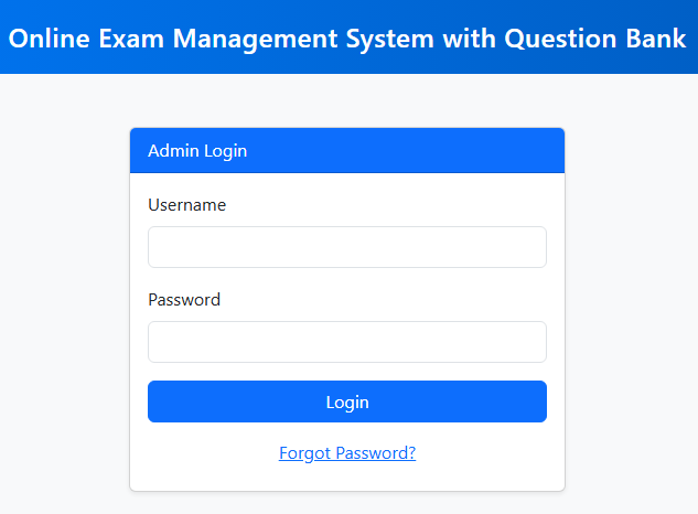 eExam Management System